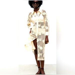 🆕️ Zara Crochet Midi Dress - Size XS